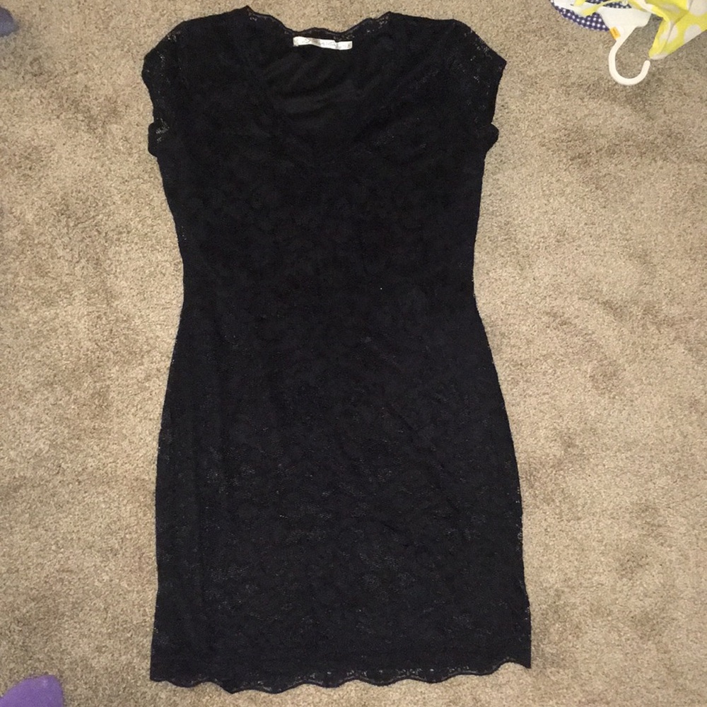 Black Lace mini dress